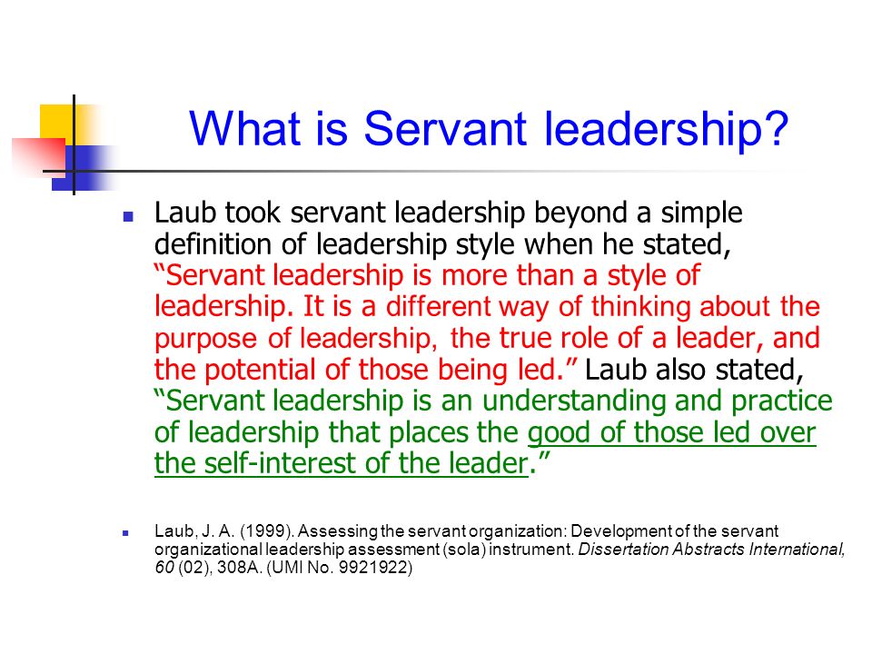Phd thesis servant leadership